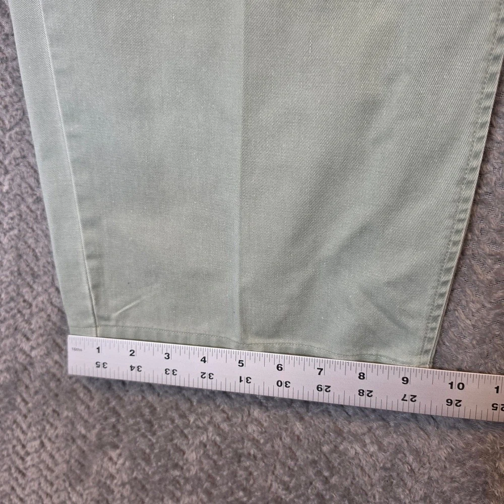 Vintage Old Money Polo Ralph Lauren Andrew Pant 36x32 Sage Green Pleated Chino